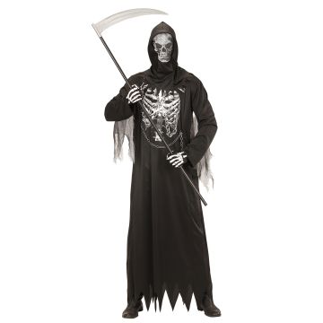 Grim Reaper kostuum met ketting voor heren