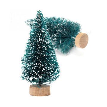 Kerstboom met sneeuw 6 cm 12x