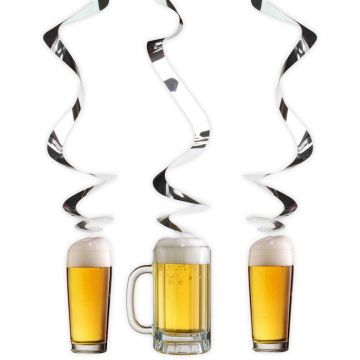 Hangende Bierglazen 3x . 80 x 13 cm
