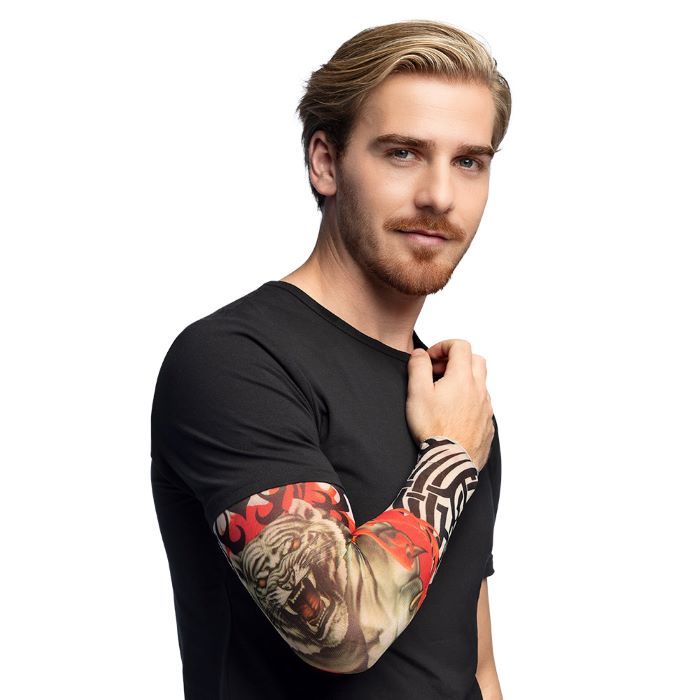Tijger tatoeagearm in nylon - onesize