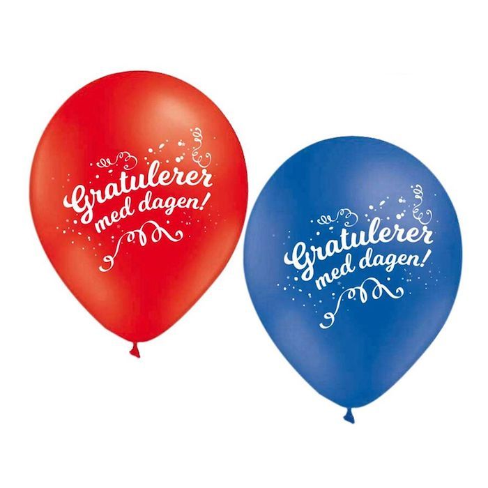 "Gefeliciteerd met je verjaardag!" Latex ballonnen 10x - 30 cm