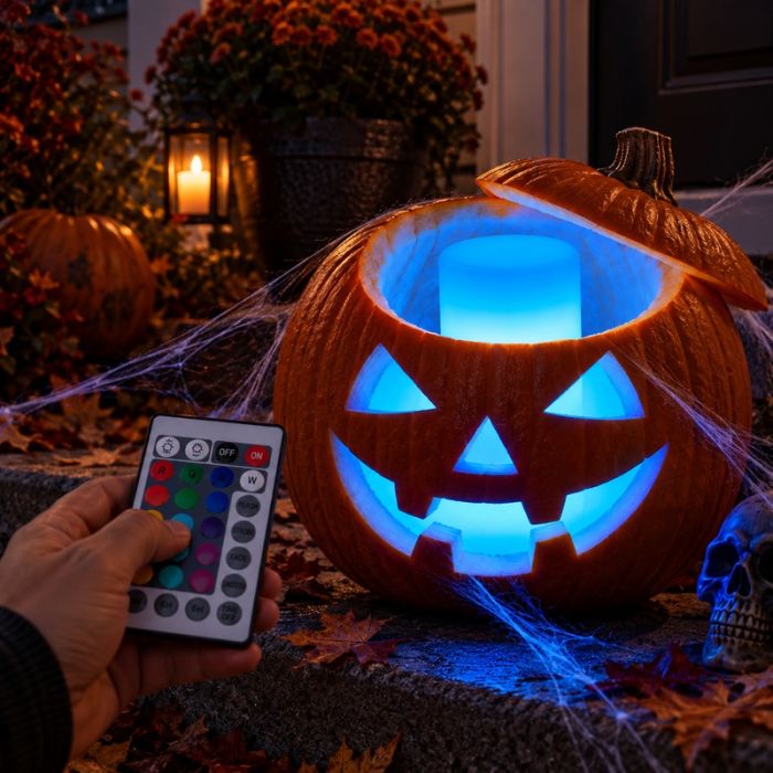 Pompoen LED licht 15 cm