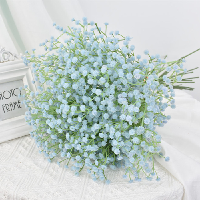 Kunstmatige bruidssluiersbloem in blauw - 63 cm