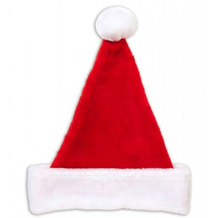Kerstmanhoed Pluche Deluxe 35 cm