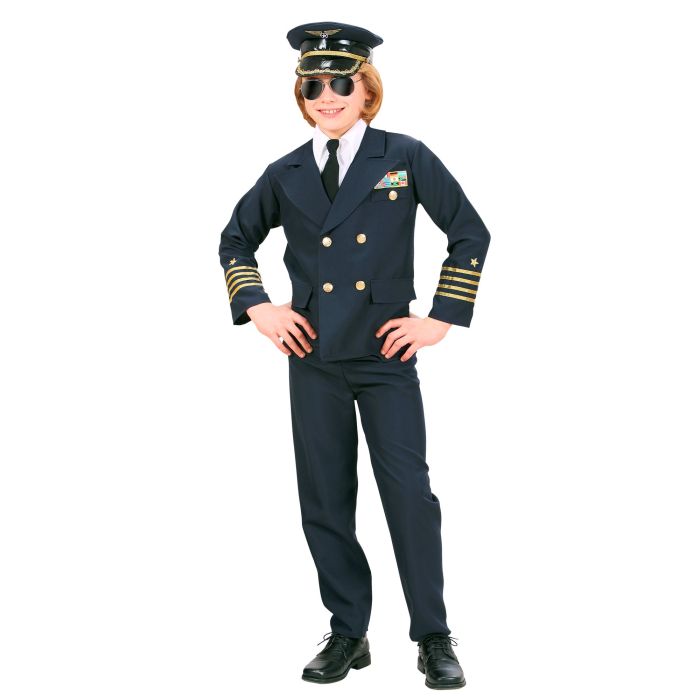 Prachtig pilotuniform voor kinderen - 4 delen
