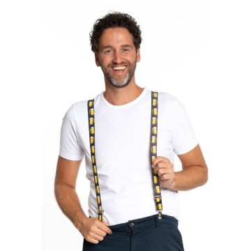 Seler met biermotieven één maat unisex