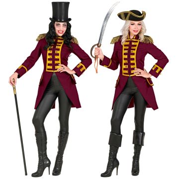 Bordeaux paradejack voor dames