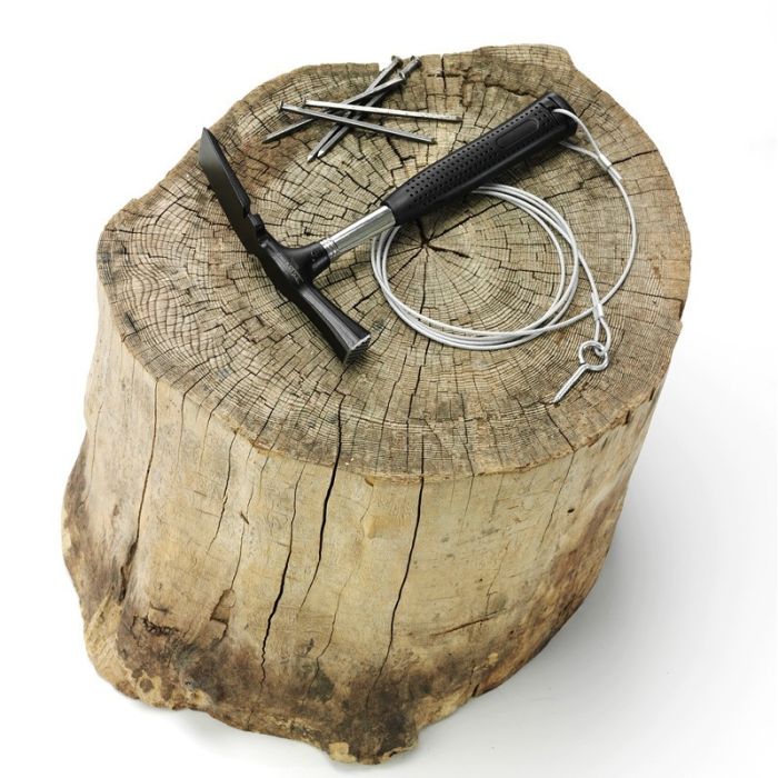 Spijker set - Hammer, ijzeren ketting en schroef
