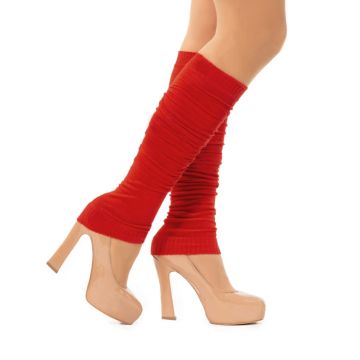 Beenwarmers voor vrouwen one-size rood
