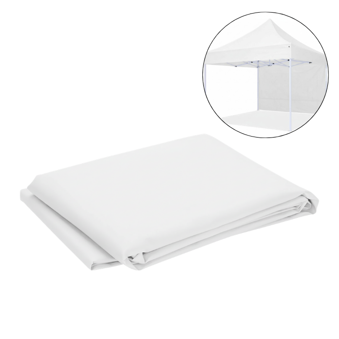 Zijwand voor prieel 3x2 m wit