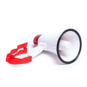 Mini megfoon met schouderriem 20w 20 cm 