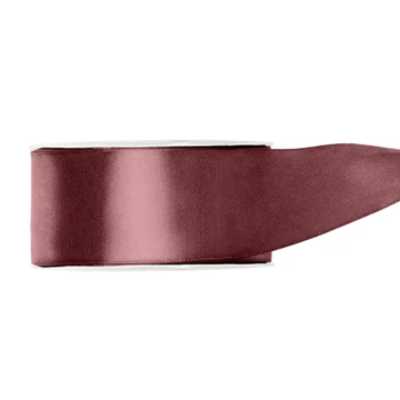Roest roze satijnen band - 25 mm x 25 m