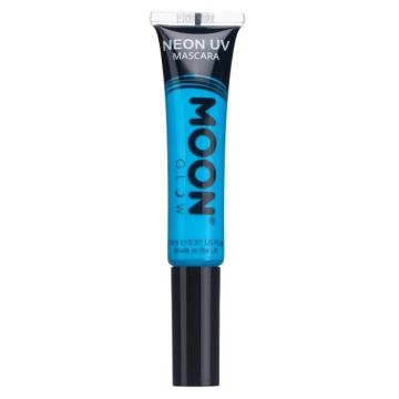 Neon UV mascara intense blauw, Moon Creations - 15 ml 