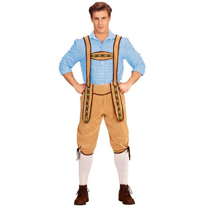 Tyroler lederhosen broek beige