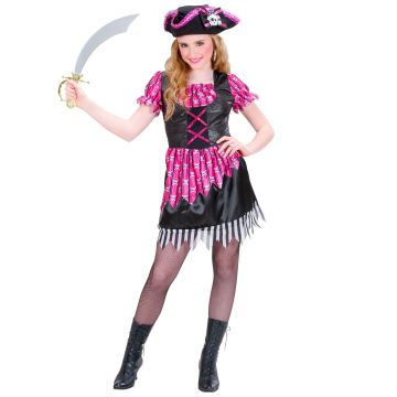 Elegant piratenmeisje kostuum met hoed