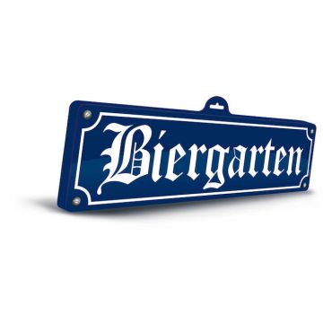 Oktoberfest 3D biergarten bord - 48 x 12,5 cm