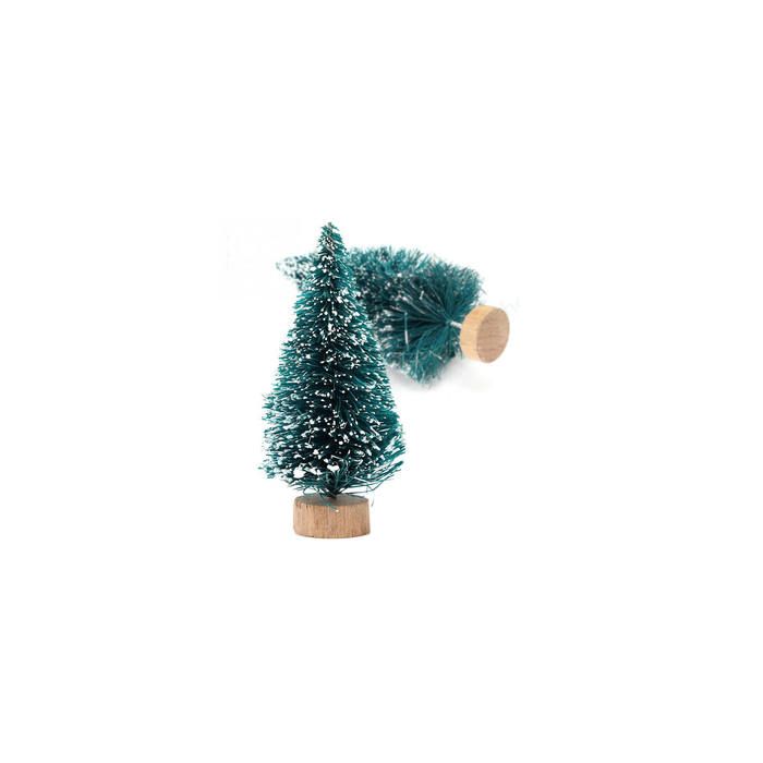 Kerstboom met sneeuw 6 cm 12x