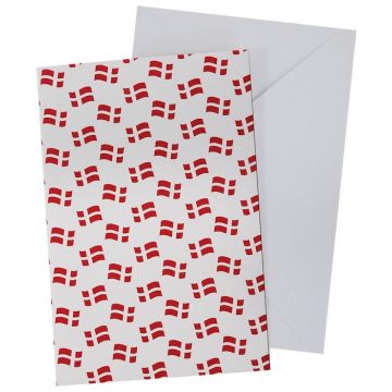 Dannebrog Kaart Met Envelop