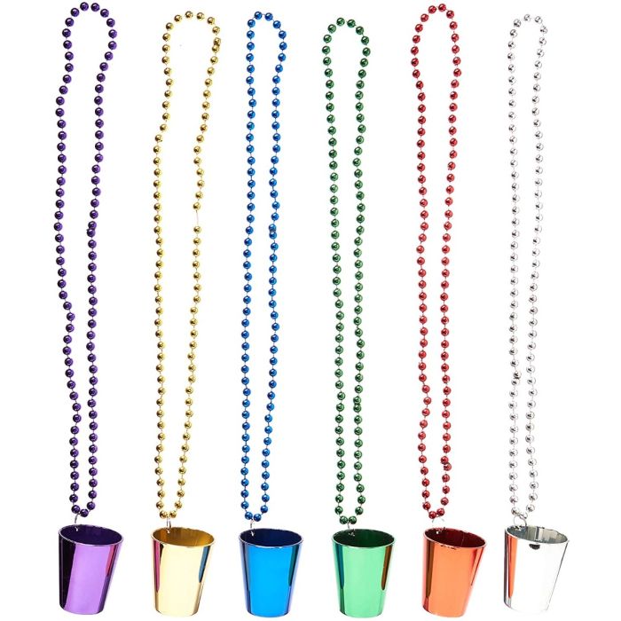 Ketting shotglas look 6x