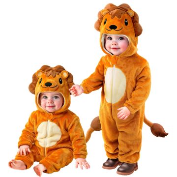 Leeuwenoutfit voor baby in bruin