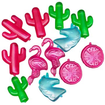 Tropische decoratiefiguren 12x