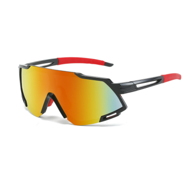 Sportzonnebrillen rode spiegelreflectie – onesize