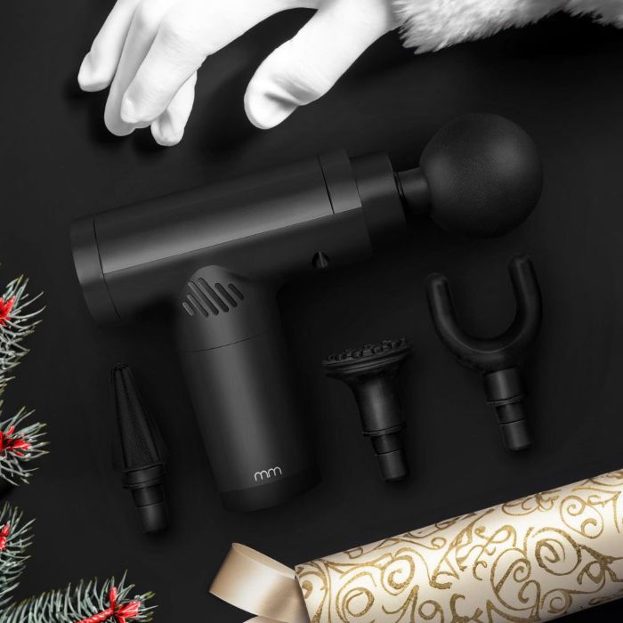 Massagepistool incl. 6 opzetstukken en oplaadbare batterij