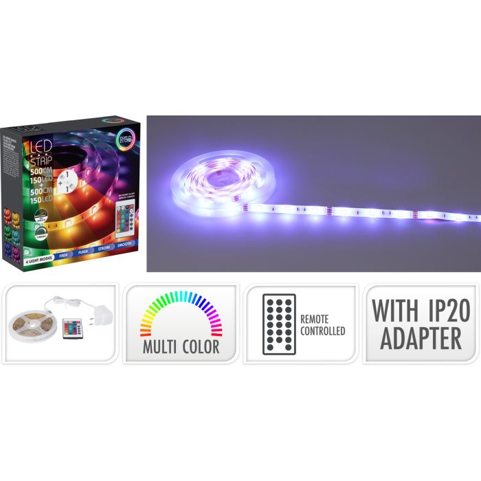 RGB LED-strook 10 meter met afstandsbediening