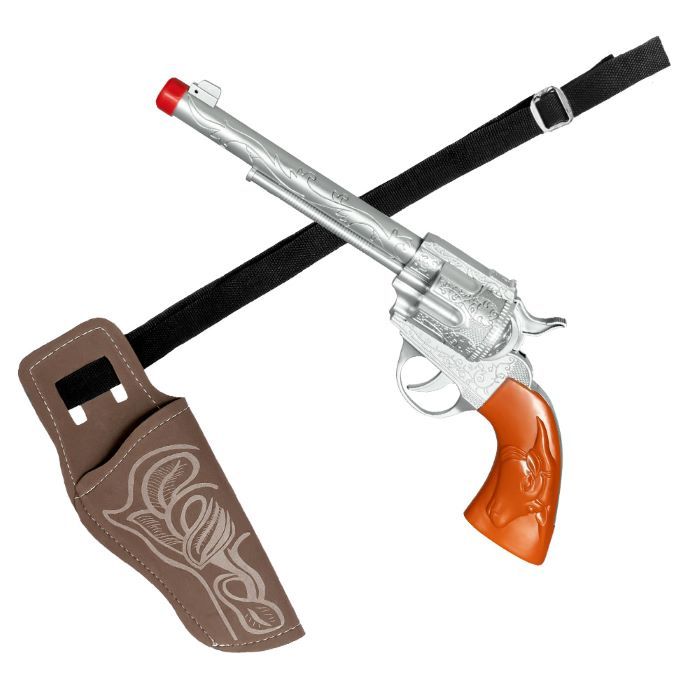 Cowboyset met pistolet en holster - 3 delen