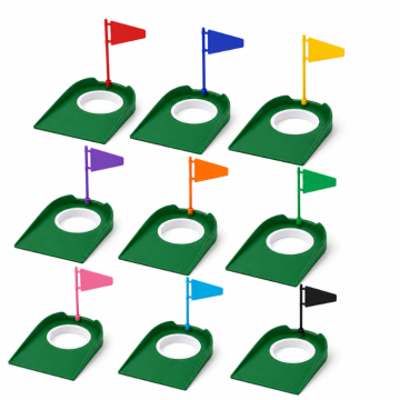 Golf putting trainingsset met puttingcups, vlaggen en balverzamelaar