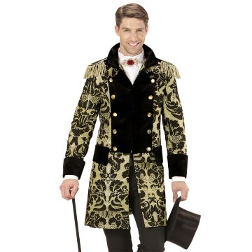 Gouden jacquard jacket voor heren