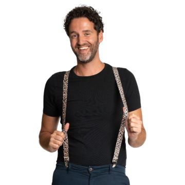 Schouderbanden met luipaardmotieven onesize unisex