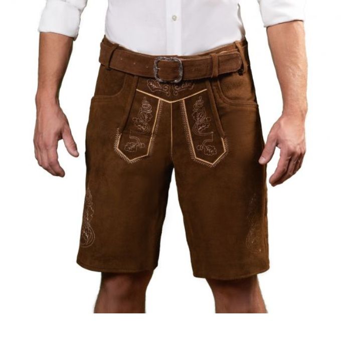 Tyroler lederhosen brixental kort bruin