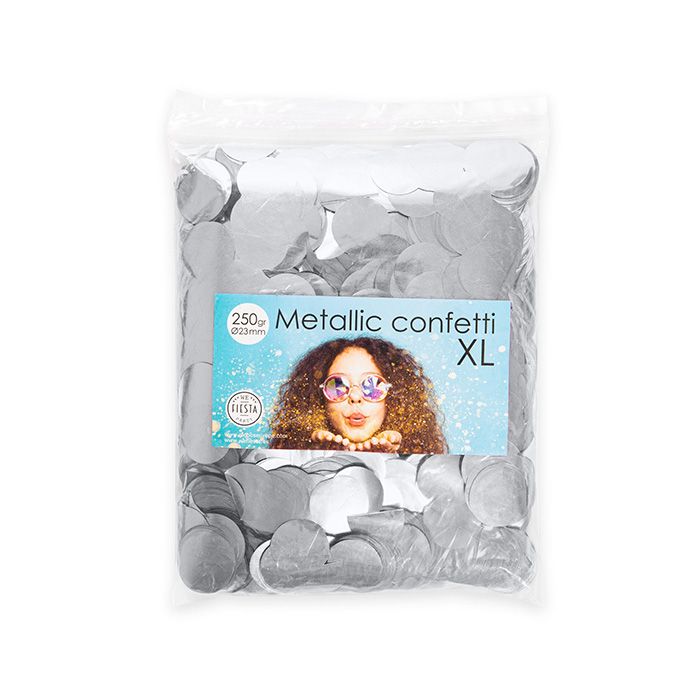 Ronde Metalen Zilveren Confetti - 250 gram