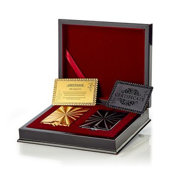 Kaartspel deluxe Goud/Zwart 2x