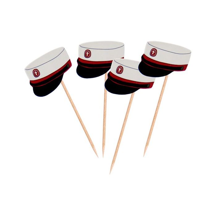Rood Studentenhoed Prikkers 30x - 7,5 cm 