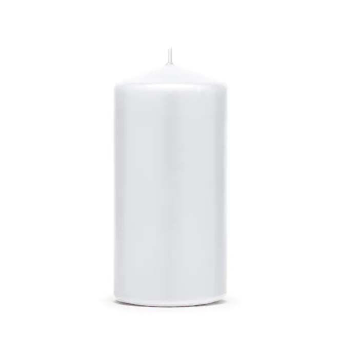 Mat Witte Kaarsen 6x - 12 x 6 cm