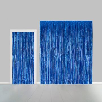Blauwe Glittergordijnen - 100 x 240 m