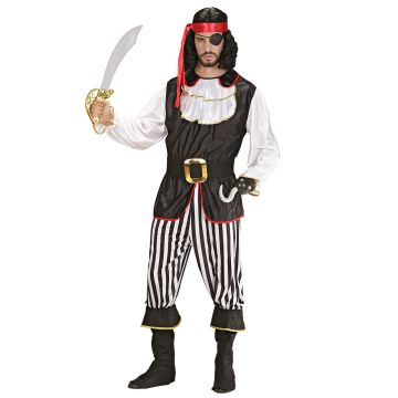 Elegant piratenkapitein kostuum voor heren