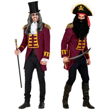 Bordeaux paradejacket voor heren