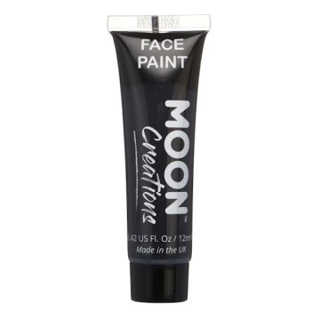 Gezichtsschmink Zwart 12 ml Moon Creations