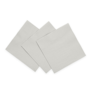 Zilvergrijze servetten 20x - 33x33cm