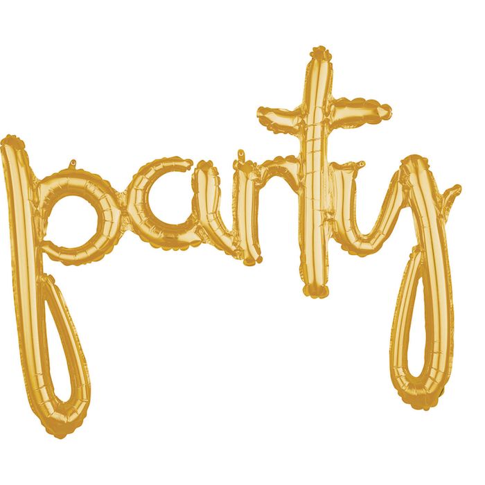 Party Gouden Folieballon - 81 cm