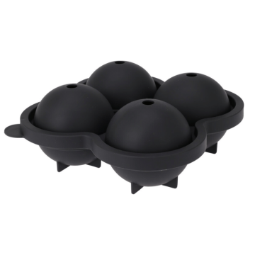 Silicone balletjes ijsblokjesvormpje 4x dia. 7 cm