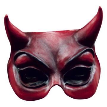 Rode halve duivelmasker