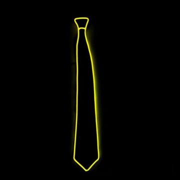 LED stropdas geel - onesize