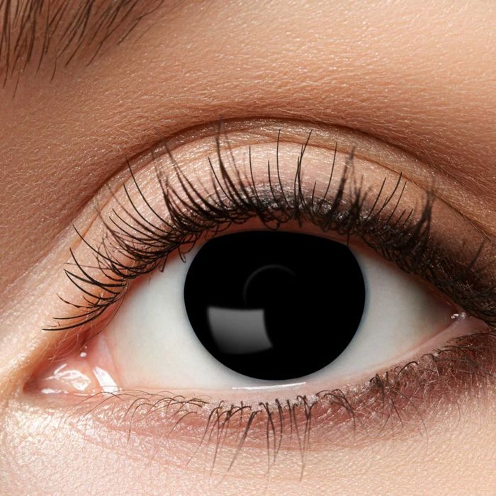 Contactlenzen zwarte heks - eenmalig gebruik