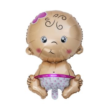 Baby meisjes foliebalon 60 cm