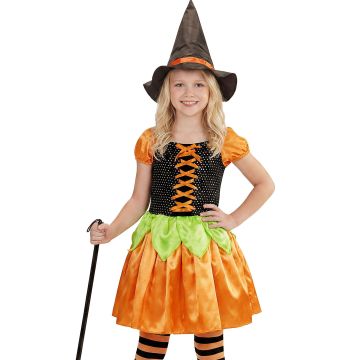 Tovercostuum met pompoenlook voor meisjes