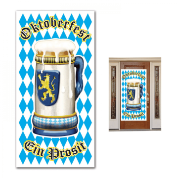 Oktoberfest deurdecoratie - 76x152 cm
